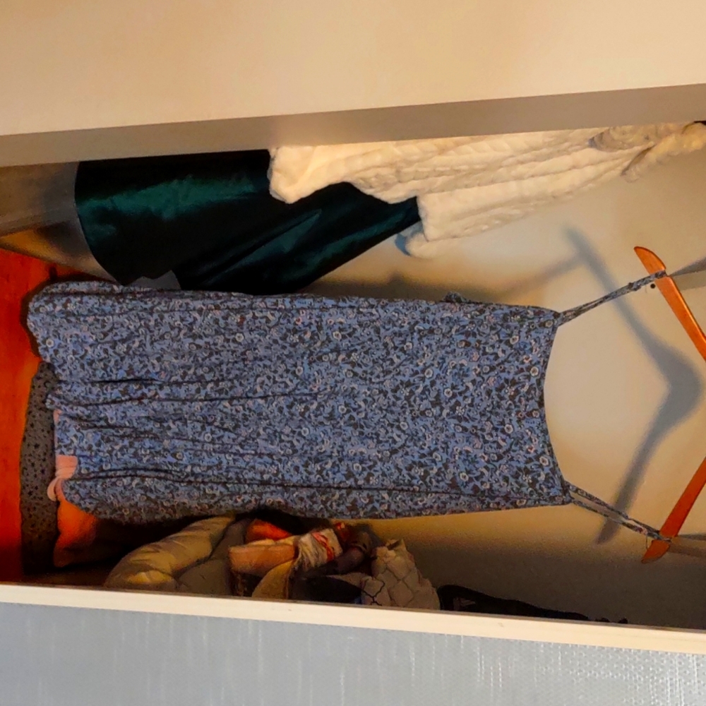 Flowy flower print beach dress